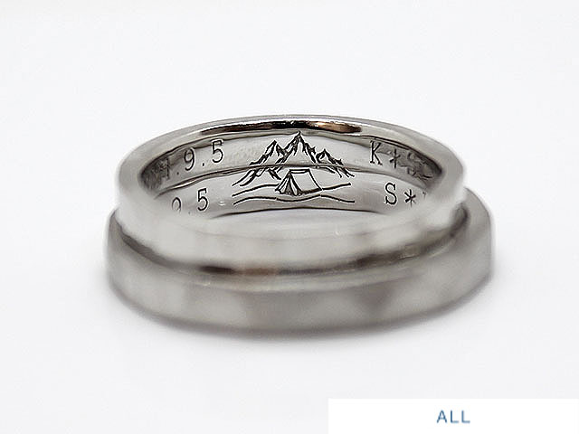 リング刻印 記念日やメッセージ 手書きイラストも 手づくり結婚指輪 婚約指輪ならringram リングラム