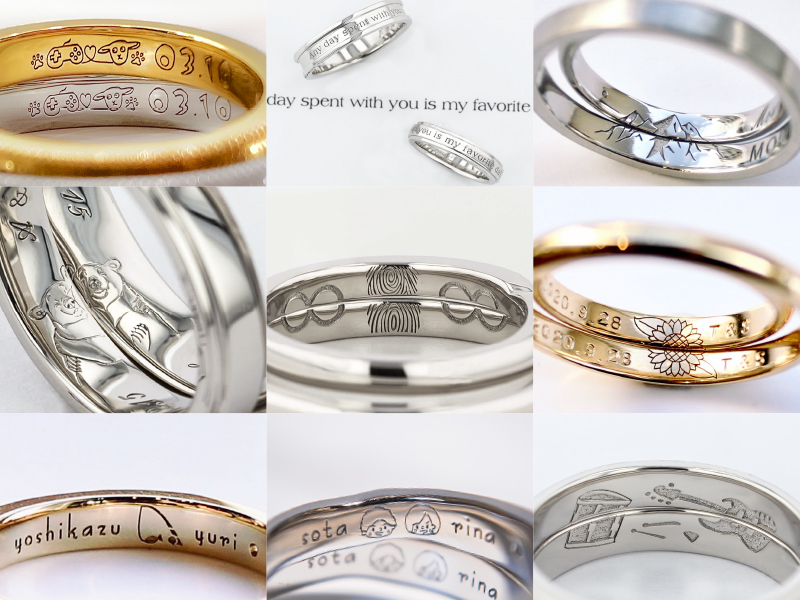 リング刻印 記念日やメッセージ 手書きイラストも 手づくり結婚指輪 婚約指輪ならringram リングラム リング刻印 記念日やメッセージ 手書きイラストも 手づくり結婚指輪 婚約指輪ならringram リングラム