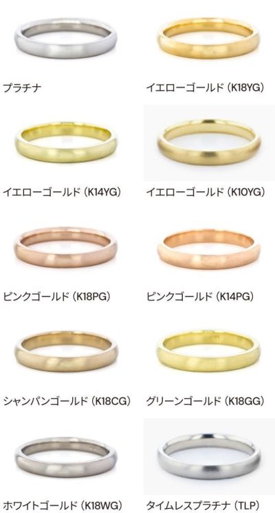 金の純度の違いについて | 手づくり結婚指輪・婚約指輪ならringram